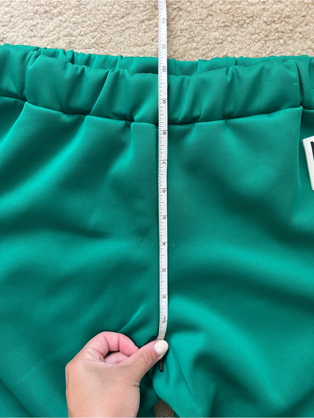 Missguided Green Silk sweatpants Sz S - Picture 5 of 7